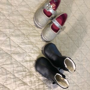 2 pairs baby / toddler shoes -- $12 takes both!